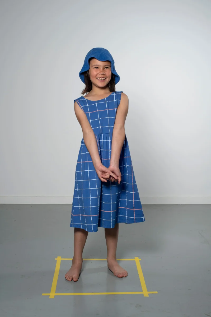 vestido grid klein - Imagen 3