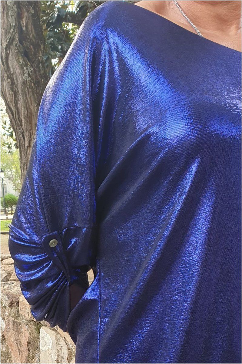 Blusa mujer brillo talla grande - Imagen 6