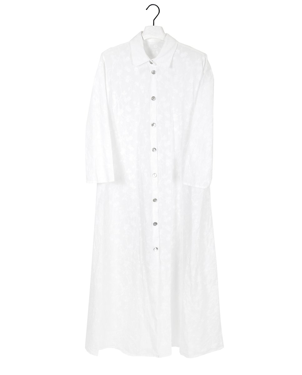 Vestido Camisero Bordado Sumatra - Imagen 3
