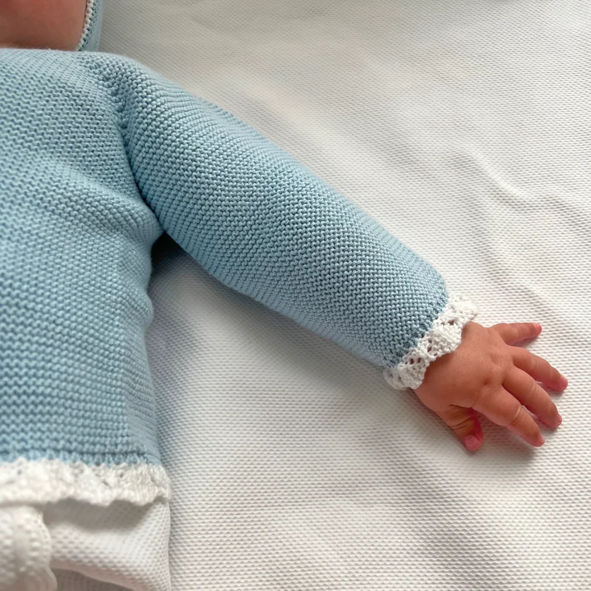 Jersey bebé algodón azul/blanco - Imagen 3