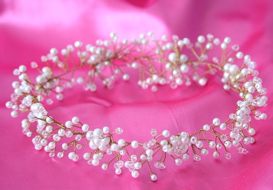 Tiara para Novia Rosé - Imagen 3